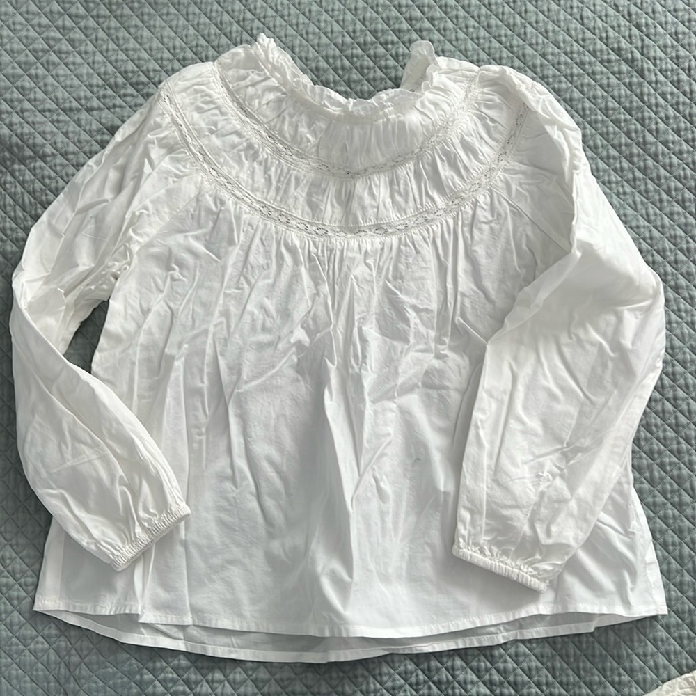 Mango Victorian Cotton Blouse